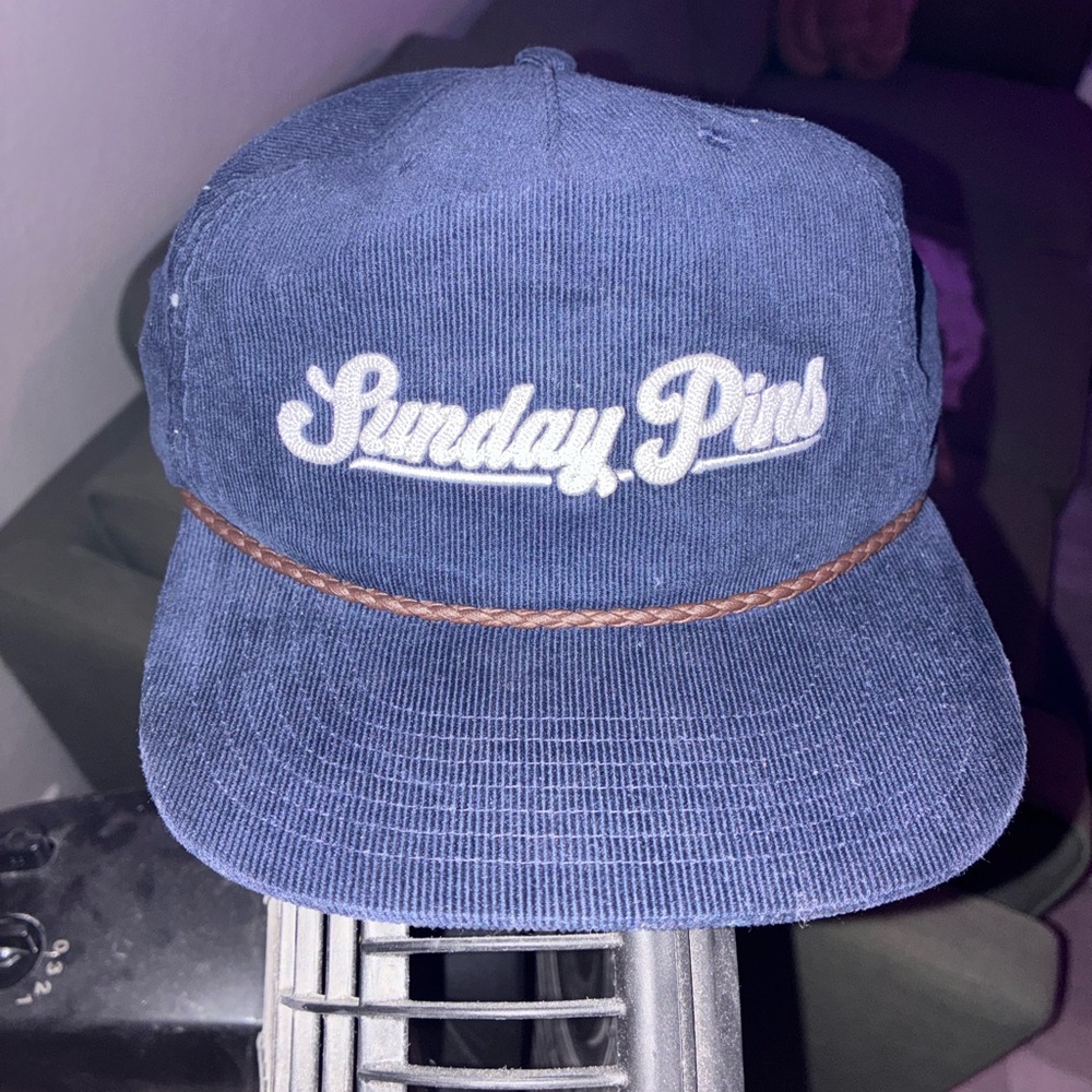 Sunday Pins Blue Corduroy Cap